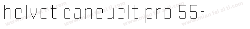 helveticaneuelt pro 55字体转换
